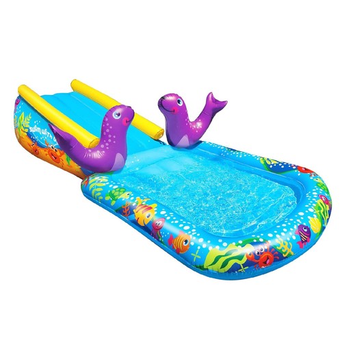 First water slide - water,