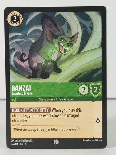 Banzai taunting hyena - -,