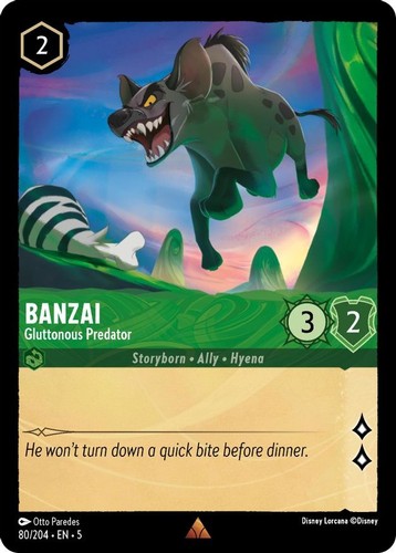 Lorcana banzai gluttonous - banzai,