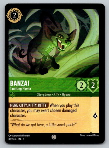 Banzai taunting hyena - banzai,
